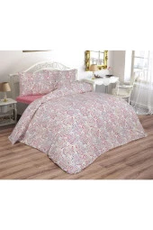 Çeyiz Diyarı Vivi Çift Kişilik Lastikli Çarşaflı Nevresim Takımı Kırmızı thumbnail 2