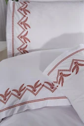 Yuliana Nakışlı 6 Parça Nevresim Takımı Krem thumbnail 7