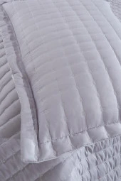 Dublin Tek Kişilik Kapitoneli Yatak Örtüsü Gri thumbnail 7