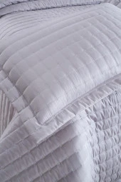 Dublin Tek Kişilik Kapitoneli Yatak Örtüsü Gri thumbnail 8