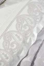 Çeyiz Diyarı Şal 7 Parça Gelin Seti Gri thumbnail 7