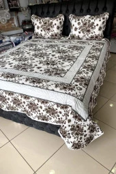 Aura Baskılı Kapitoneli Çift Kişilik Yatak Örtüsü thumbnail 2