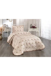 Parolin Tek Kişilik Kapitoneli Yatak Örtüsü Bej thumbnail 2