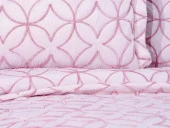 Parolin Çift Kişilik Kapitoneli Yatak Örtüsü Pudra thumbnail 2