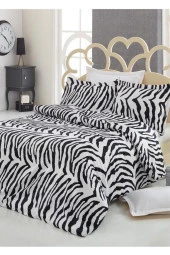 Çeyiz Diyarı Zebra Pamuk Saten Çift Kişilik Nevresim Takımı - 3