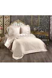 Çeyizdiyarı Fransız Güpürlü Diana Pike Seti 3 Parça Bej thumbnail 2