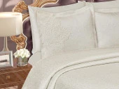 Farah Brokar Güpürlü Pike Takımı Krem thumbnail 4