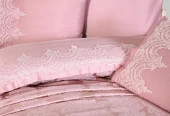 Fransız Güpürlü Çeyizlik Pike Takımı Nilay Pudra thumbnail 2
