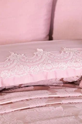 Fransız Güpürlü Çeyizlik Pike Takımı Nilay Pudra thumbnail 5