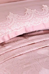 Fransız Güpürlü Çeyizlik Pike Takımı Nilay Pudra thumbnail 6