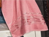 Dalga Desenli Jakarlı 6 lı El Yüz Havlu Takımı thumbnail 2