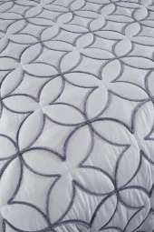 Parolin Tek Kişilik Kapitoneli Yatak Örtüsü Gri thumbnail 5