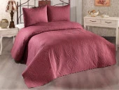 Ultrasonik Kapitoneli Sena Çift Kişilik Yatak Örtüsü Bordo thumbnail 2