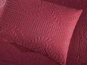 Ultrasonik Kapitoneli Sena Çift Kişilik Yatak Örtüsü Bordo thumbnail 4