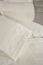 Çeyiz Diyarı Verona 7 Parça Gelin Seti Krem thumbnail 3