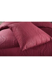 Ultrasonik Kapitoneli Sena Çift Kişilik Yatak Örtüsü Bordo thumbnail 7