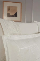 Çeyiz Diyarı Verona 7 Parça Gelin Seti Krem thumbnail 6