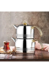 Kahramanlar Enza Mega Boy Gold Çaydanlık Takımı - 1