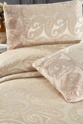 Çeyiz Diyarı Şal 6 Parça Pike Takımı Pudra thumbnail 5