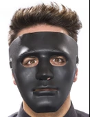 Siyah Renk Dans Maskesi 18x19 cm thumbnail 1