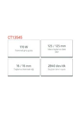 CROWN AVUÇ TAŞLAMA MOTORU 170W CT13545 - 2