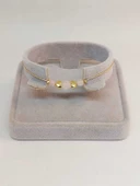 Pembe Kuvars Taşı Tasarım Bileklik (49858) thumbnail 2