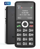 Welio WKey T100 Kamerasız Asker/Yaşlı Tuşlu Cep Telefonu Siyah/Gümüş - 1
