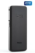 Welio WKey T100 Kamerasız Asker/Yaşlı Tuşlu Cep Telefonu Siyah/Gümüş - 3