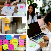 Noki Memo 75x75 mm Yapışkanlı Not Kağıdı 80 Yaprak Açık Pembe 12166 - 2