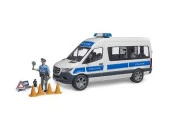 Bruder MB Sprinter Polis Minibüsü, Sürücüsü ve Aksesuarları BR02683 thumbnail 1