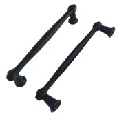 Padişah Kulp 128 mm Siyah Mutfak Kulpu Çekmece Dolap Kapak Kulbu Metal Mobilya Dolabı Kulpları - 7