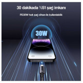 Usams US-SJ662 1.2m PD 30W Type-C to Lightning iPhone Hızlı Şarj ve Data Kablosu - 5
