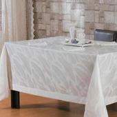 MAXSTYLE FLUFFY NATUREL MASA ÖRTÜSÜ TAKIMI + 8 ADET PEÇETE - 1