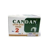 Candan No-2 Çivili Kroşe 6Mm 1 Paket 100 Lü Paket - 1