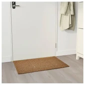 IKEA SİNDAL Kapı Önü Paspas Kaymaz Tabanlı Kahverengi El Dokuması - 2