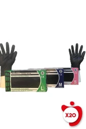 Siyah Nitril Eldiven S Beden 20 'li Paket - 1