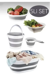 Tuğra Home Katlanabilir MULTİ 5 Lİ SET - 3