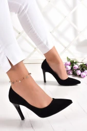 Erkan Saçmacı Gowa Siyah Süet Klasik Stiletto - 2