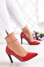 Erkan Saçmacı Gowa Kırmızı Rugan Klasik Stiletto - 2