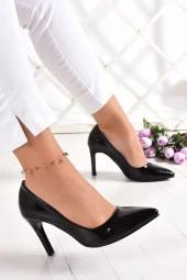 Erkan Saçmacı Gowa Siyah Rugan Klasik Stiletto - 2