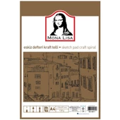 Mona Lisa Eskiz Defteri Telli Kraft A4 100 GR 50 YP MN01-4 - 1