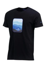 Erkek Yazlık Göğüs Baskılı Standart Fit Siyah Sarı 2'li Set T-Shirt - 2