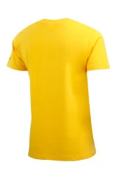 Erkek Yazlık Göğüs Baskılı Standart Fit Siyah Sarı 2'li Set T-Shirt - 7