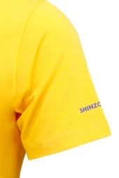 Erkek Yazlık Göğüs Baskılı Standart Fit Siyah Sarı 2'li Set T-Shirt - 9