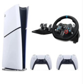 Sony Playstation 5 Slim Dijital Edition + 2.Dualsense + G29 Driving Force Yarış Direksiyonu - 1