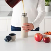 IKEA Halsa Termos Paslanmaz Çelik Matara 0,5 Lt Bej - 2