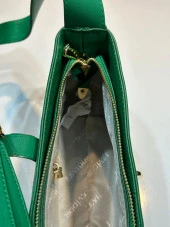 LEVDR.930159.YŞL Levidor Özel Renk Kombin El Ve Kol Çantası Olarak Tasarlanmış Suni Deri Bayan Omuz Ve Kol Çantası thumbnail 4