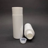 100 cc Silindir Keskin Küt (17gr) Sert Pet Şişe  - Beyaz Kalın Kapaklı- Kör Tıpalı Ağız Çapı 24mm x 10 Adet thumbnail 1