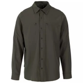 Trespass Cargan Casual Erkek Uzun Kollu Gömlek Koyu Yeşil thumbnail 1
