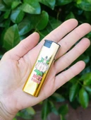 Çakmak Manyetolu Turbo Rüzgarda Sönmeyen Gazlı Renkli Desenli Parlak Çakmak Aksesuar - 8